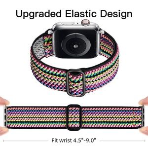 38/40/41 mm Apple Watch band - stretchy multi-Color